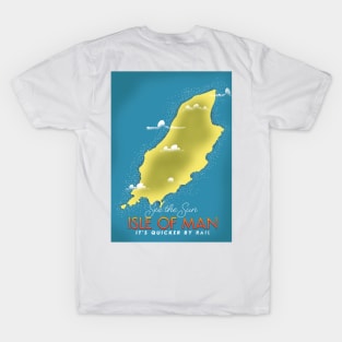 Isle of Man seaside travel poster T-Shirt